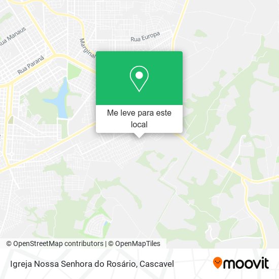 Igreja Nossa Senhora do Rosário mapa