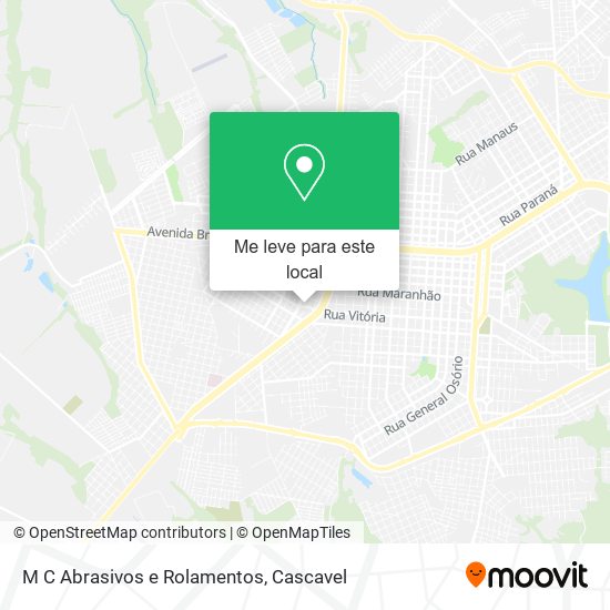 M C Abrasivos e Rolamentos mapa