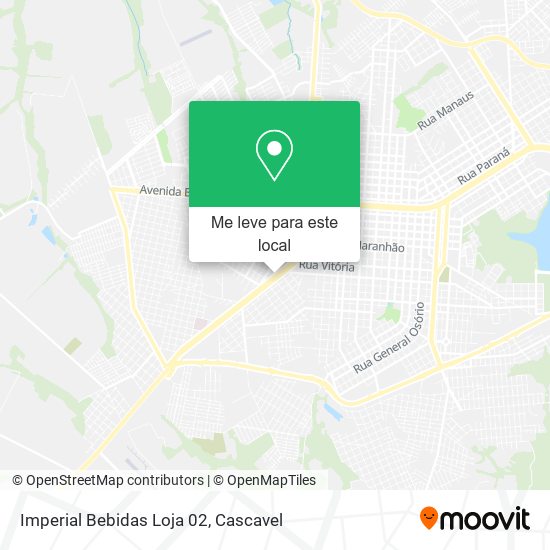 Imperial Bebidas Loja 02 mapa