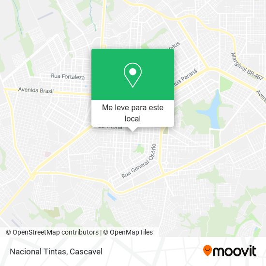 Nacional Tintas mapa