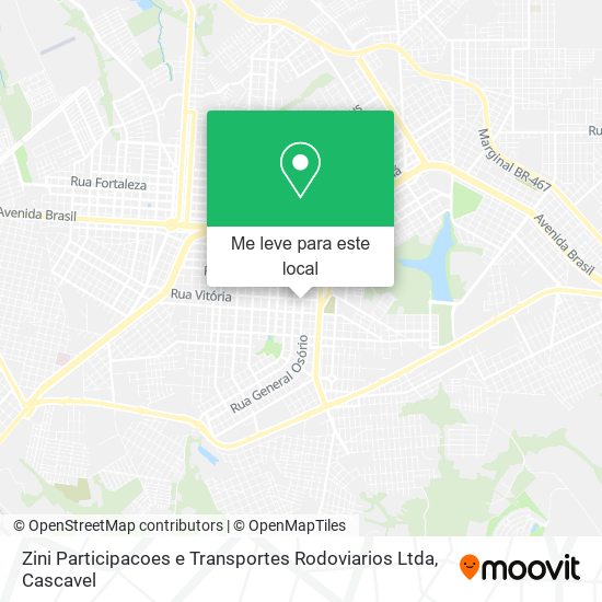 Zini Participacoes e Transportes Rodoviarios Ltda mapa
