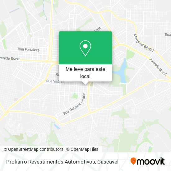 Prokarro Revestimentos Automotivos mapa