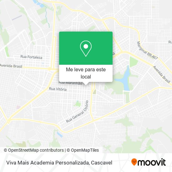 Viva Mais Academia Personalizada mapa