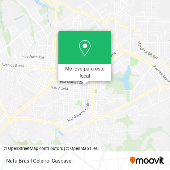 Natu Brasil Celeiro mapa