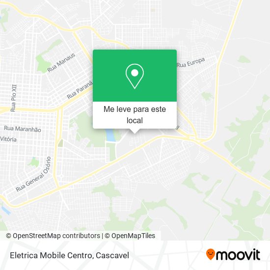 Eletrica Mobile Centro mapa