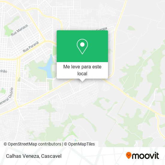 Calhas Veneza mapa
