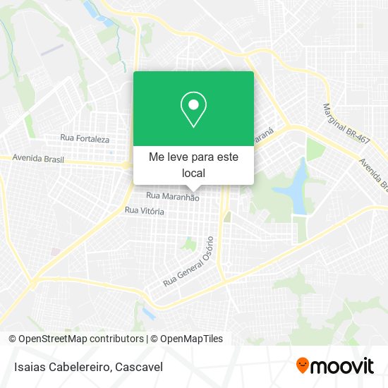 Isaias Cabelereiro mapa