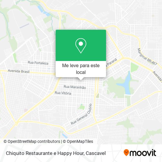 Chiquito Restaurante e Happy Hour mapa