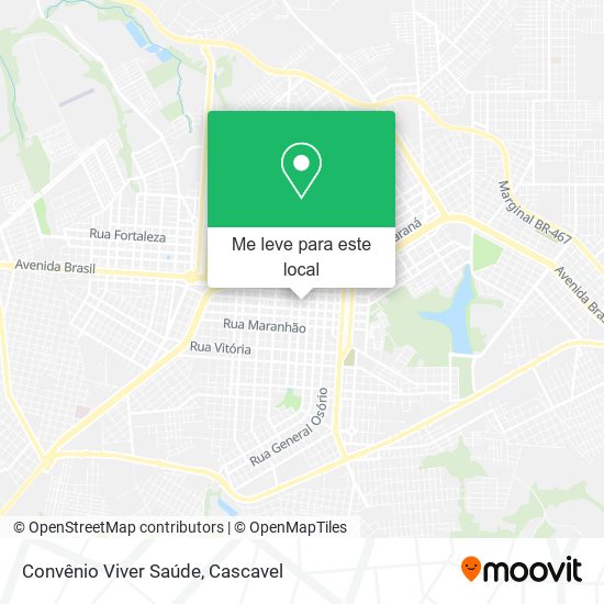 Convênio Viver Saúde mapa