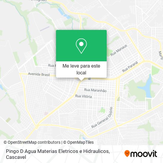 Pingo D Agua Materias Eletricos e Hidraulicos mapa