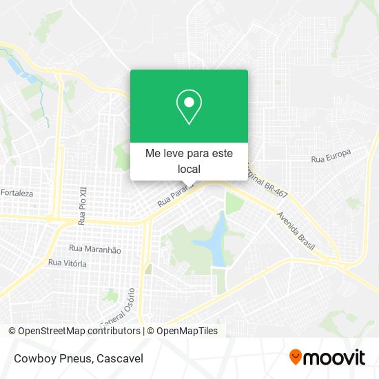 Cowboy Pneus mapa