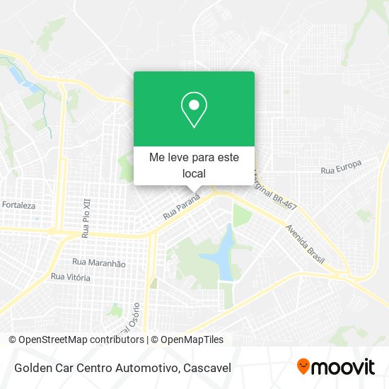 Golden Car Centro Automotivo mapa