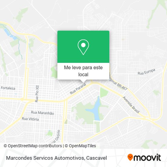 Marcondes Servicos Automotivos mapa