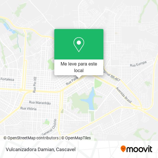 Vulcanizadora Damian mapa