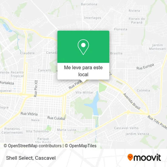 Shell Select mapa