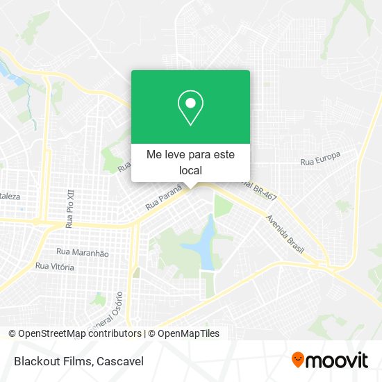 Blackout Films mapa