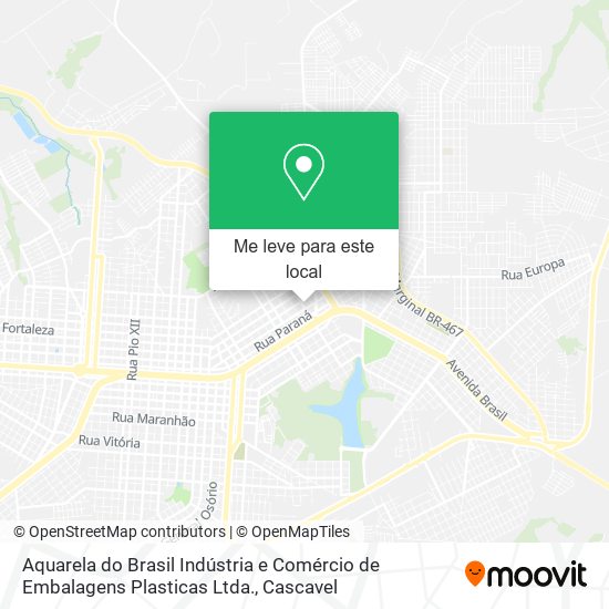 Aquarela do Brasil Indústria e Comércio de Embalagens Plasticas Ltda. mapa