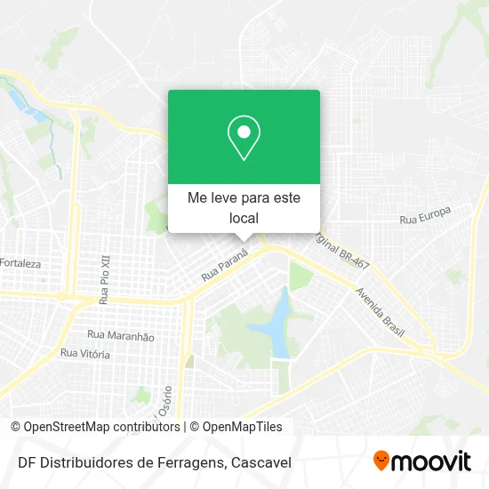 DF Distribuidores de Ferragens mapa