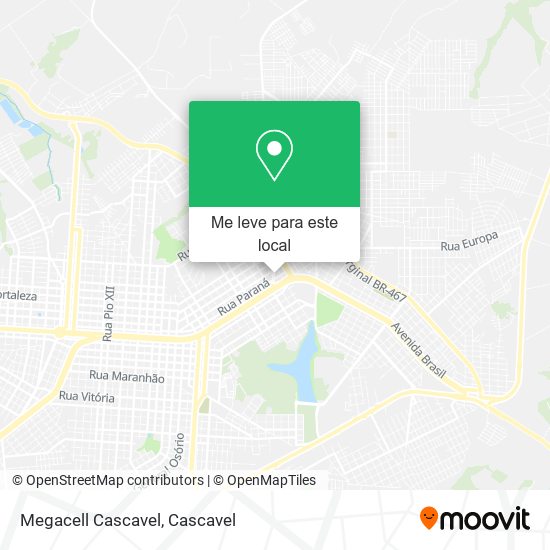 Megacell Cascavel mapa