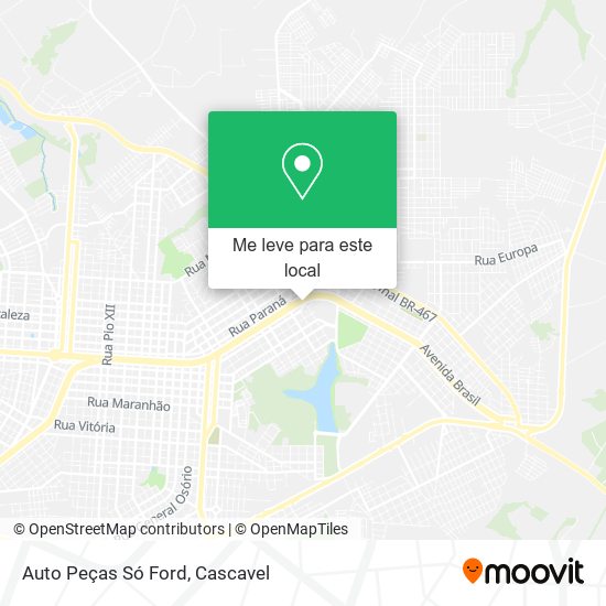 Auto Peças Só Ford mapa