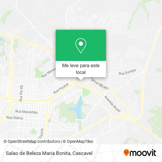 Salao de Beleza Maria Bonita mapa