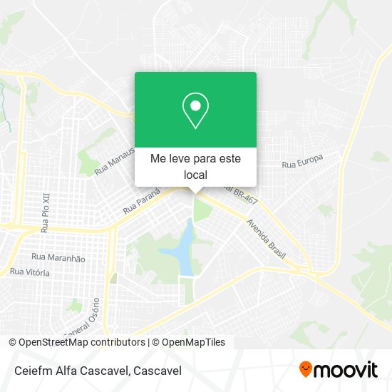 Ceiefm Alfa Cascavel mapa