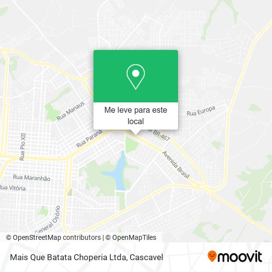 Mais Que Batata Choperia Ltda mapa