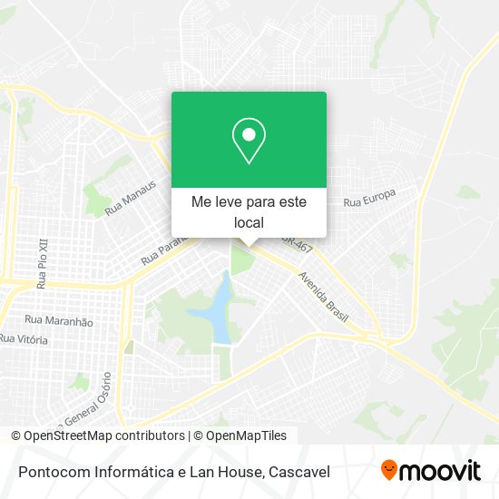 Pontocom Informática e Lan House mapa