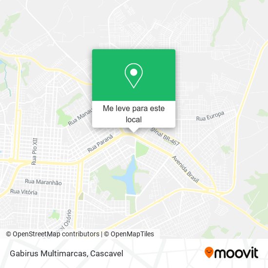 Gabirus Multimarcas mapa