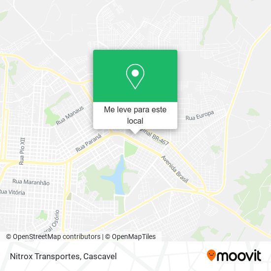 Nitrox Transportes mapa