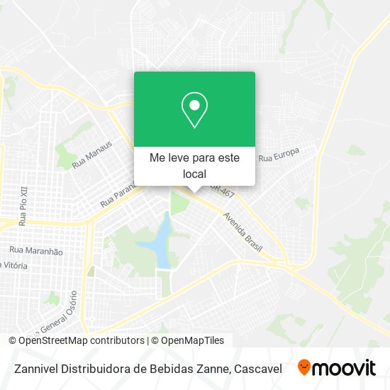 Zannivel Distribuidora de Bebidas Zanne mapa
