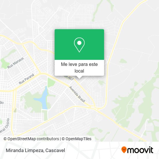 Miranda Limpeza mapa
