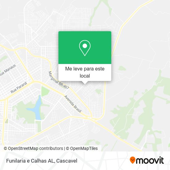 Funilaria e Calhas AL mapa