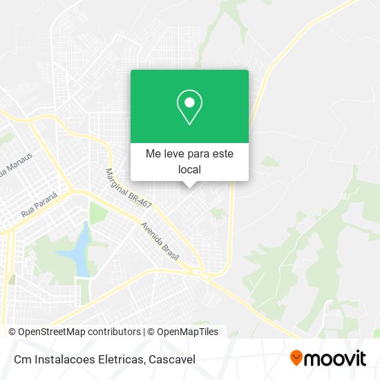 Cm Instalacoes Eletricas mapa