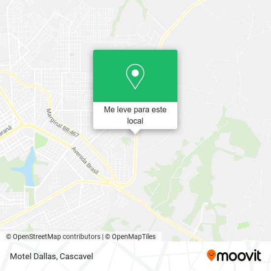 Motel Dallas mapa