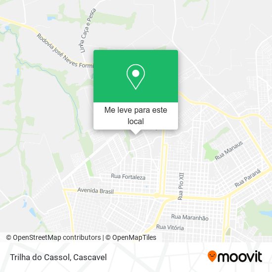 Trilha do Cassol mapa