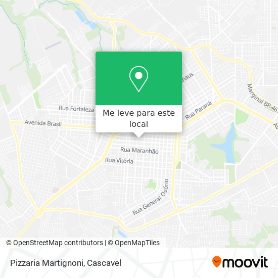 Pizzaria Martignoni mapa