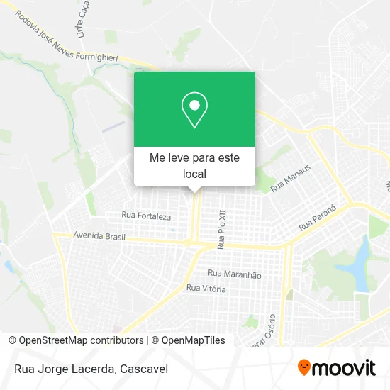 Rua Jorge Lacerda mapa