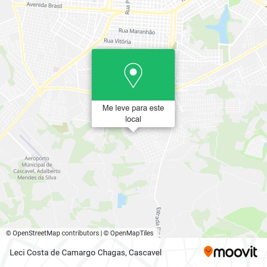 Leci Costa de Camargo Chagas mapa