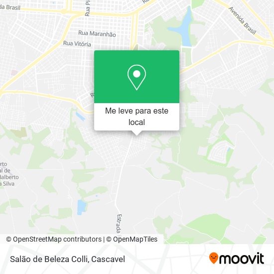 Salão de Beleza Colli mapa