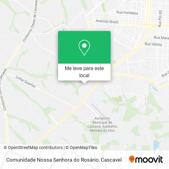 Comunidade Nossa Senhora do Rosário mapa