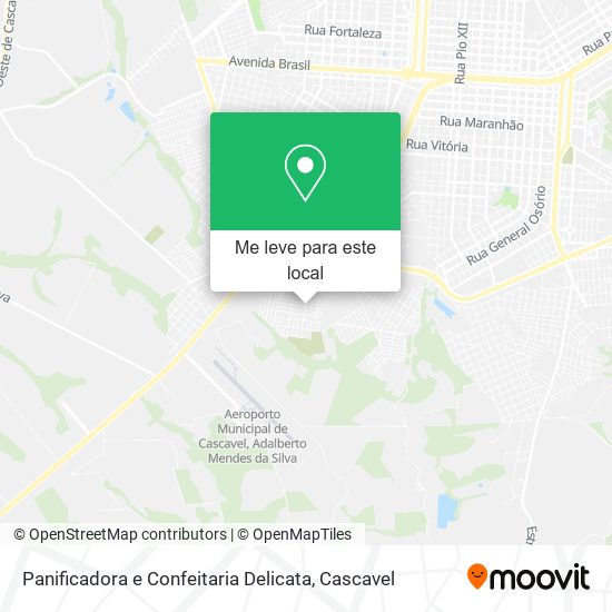 Panificadora e Confeitaria Delicata mapa