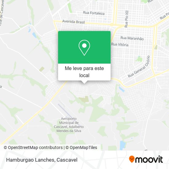 Hamburgao Lanches mapa