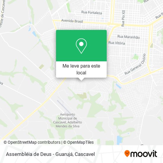 Assembléia de Deus - Guarujá mapa