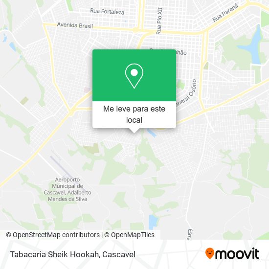 Tabacaria Sheik Hookah mapa
