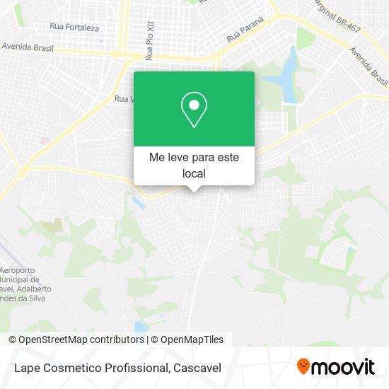Lape Cosmetico Profissional mapa