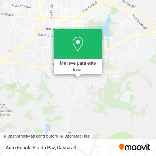 Auto Escola Rio da Paz mapa