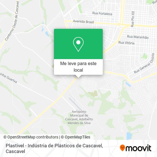 Plastivel - Indústria de Plásticos de Cascavel mapa