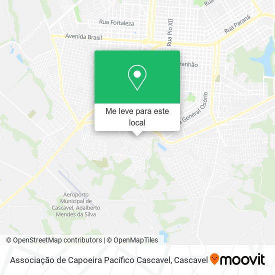 Associação de Capoeira Pacífico Cascavel mapa