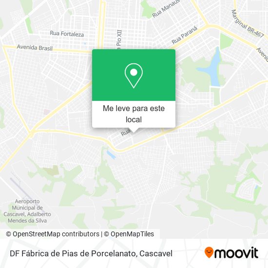DF Fábrica de Pias de Porcelanato mapa